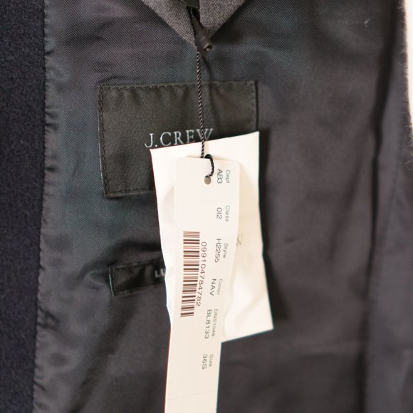 NWT J.Crew - Ludlow Coat in Wool-Cashmere (Navy) - Picture 7 of 11